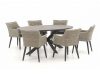 + 10 % Kassenrabatt | Manifesto Matese/Fidenza oval 220 cm Gartenmöbel-Set 7-teilig