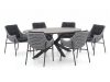 + 10 % Kassenrabatt | Manifesto Novara/Fidenza oval 220 cm Gartenmöbel-Set 7-teilig