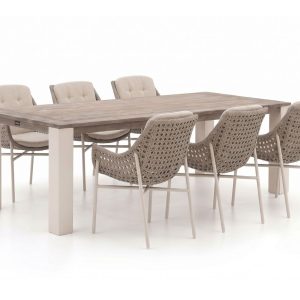 + 10 % Kassenrabatt | Manifesto Novara/ROUGH-X 240 cm Gartenmöbel-Set 7-teilig