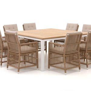 + 15 % Kassenrabatt | Manifesto Ortello/Linosa 160x160 cm Gartenmöbel-Set 9-teilig