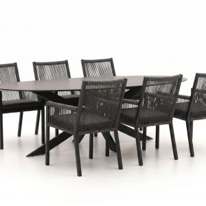 Manifesto Rivola/Furato ellips 200cm dining tuinset 7-delig