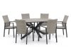 + 10 % Kassenrabatt | Manifesto Villongo/Fidenza oval 220 cm Gartenmöbel-Set 7-teilig stapelbar