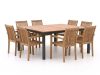 + 10 % Kassenrabatt | Sunyard Jakarta/Linosa 160x160 cm Gartenmöbel-Set 9-teilig stapelbar