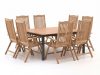 + 10 % Kassenrabatt | Sunyard Veronica/Linosa 160x160 cm Gartenmöbel-Set 9-teilig verstellbar
