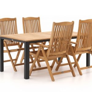 Sunyard Veronica/Linosa 180cm dining tuinset 5-delig verstelbaar