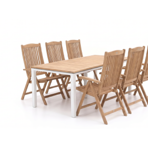 Sunyard Veronica/Linosa 240cm dining tuinset 7-delig verstelbaar