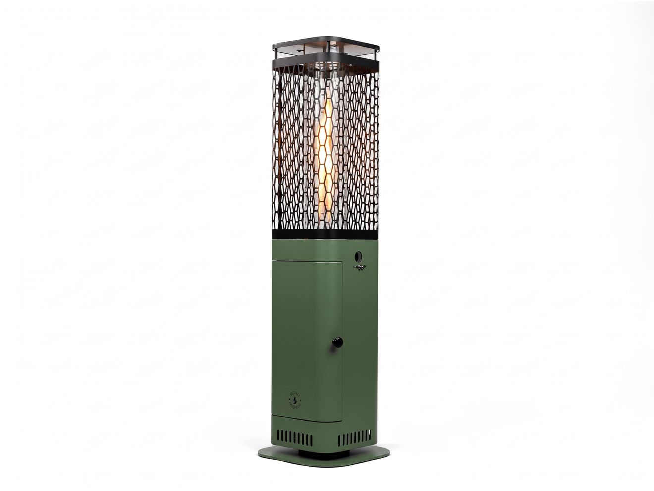 + 10 % Kassenrabatt | Monti HeatLine Blaze Pellet Heizstrahler 26x26x95 cm