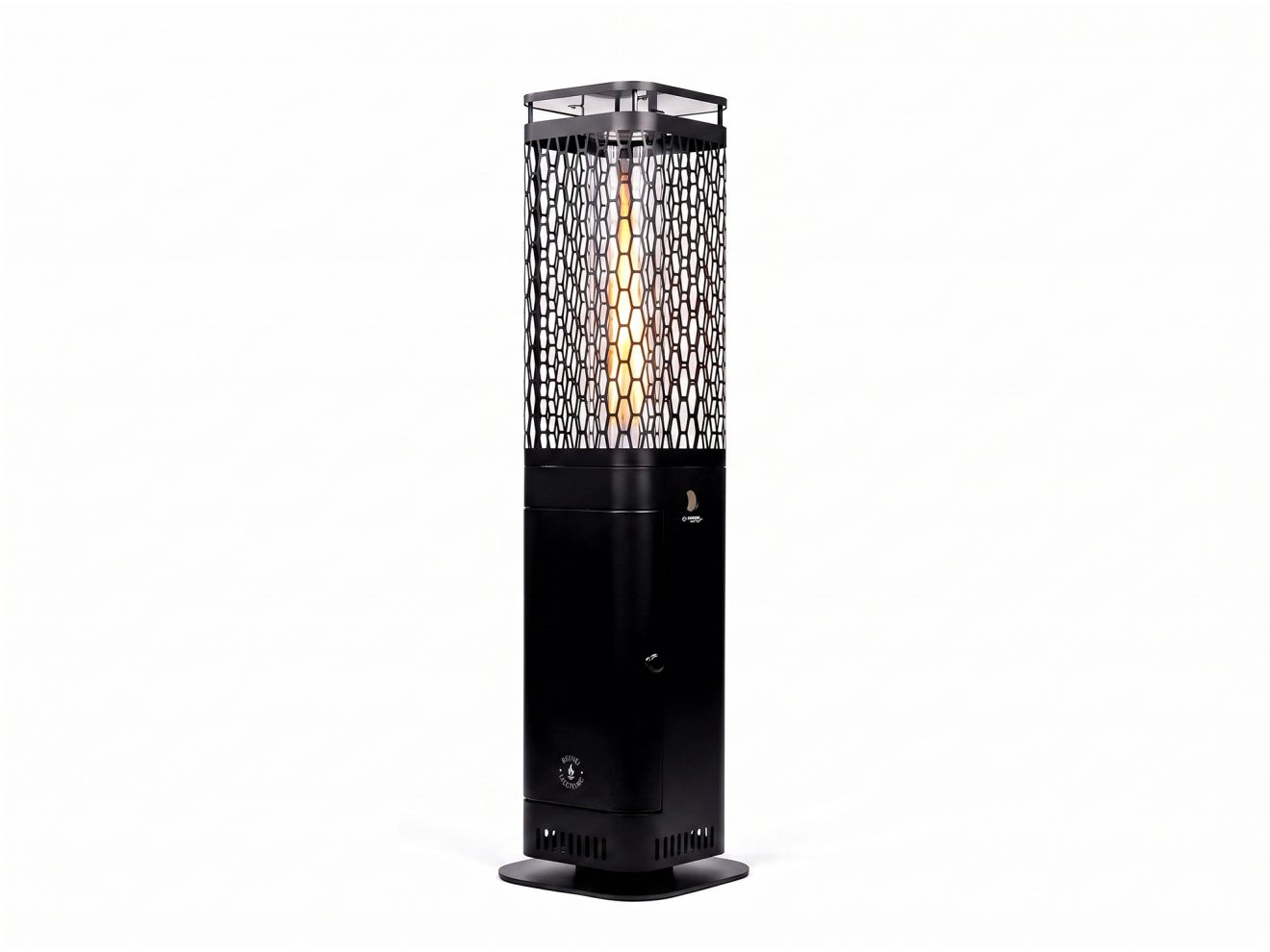 + 10 % Kassenrabatt | Monti HeatLine Blaze Pellet Heizstrahler 26x26x95 cm