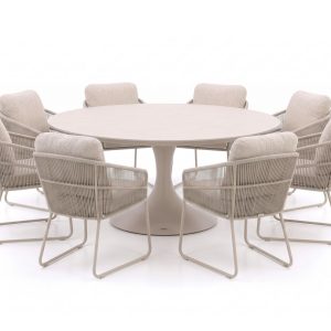 + 10 % Kassenrabatt | SUNS Noli/Nova ø 170 cm Gartenmöbel-Set 9-teilig