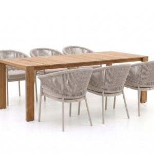 + 10 % Kassenrabatt | SUNS Santorini/Erice 240 cm Gartenmöbel-Set 7-teilig
