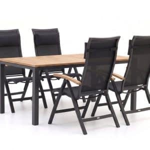 + 10 % Kassenrabatt | Bellagio Lugo/Linosa 180 cm Gartenmöbel-Set 5-teilig verstellbar
