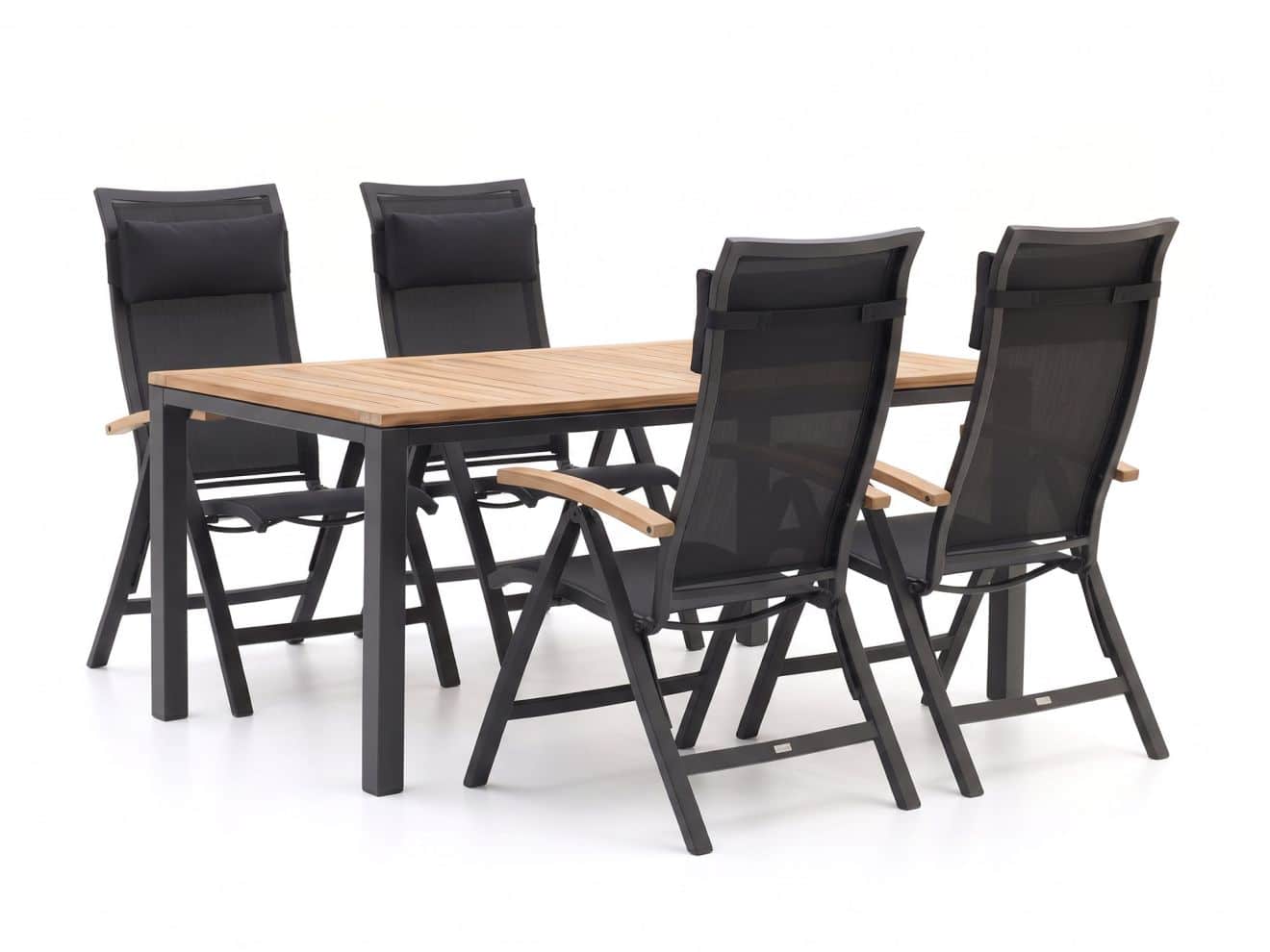 + 10 % Kassenrabatt | Bellagio Lugo/Linosa 180 cm Gartenmöbel-Set 5-teilig verstellbar