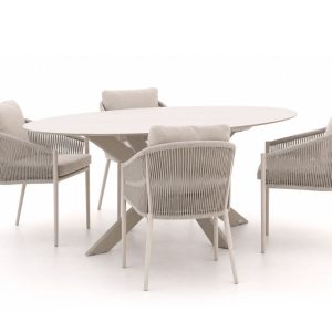 + 15 % Kassenrabatt | Bellagio Mineo/Furato Ellips 200 cm Gartenmöbel-Set 5-teilig