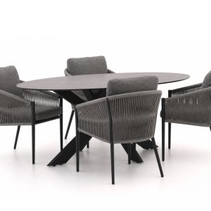 + 15 % Kassenrabatt | Bellagio Mineo/Furato Ellips 200 cm Gartenmöbel-Set 5-teilig