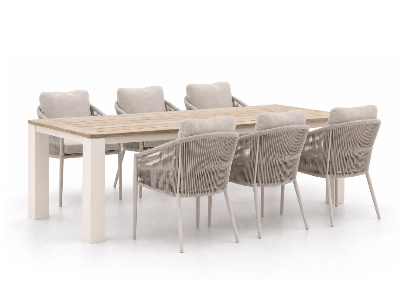 + 15 % Kassenrabatt | Bellagio Mineo/ROUGH-X 240 cm Gartenmöbel-Set 7-teilig