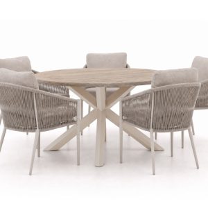 + 15 % Kassenrabatt | Bellagio Mineo/ROUGH-Y ø 150 cm Gartenmöbel-Set 6-teilig