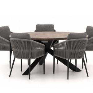 + 15 % Kassenrabatt | Bellagio Mineo/ROUGH-Y ø 150 cm Gartenmöbel-Set 6-teilig