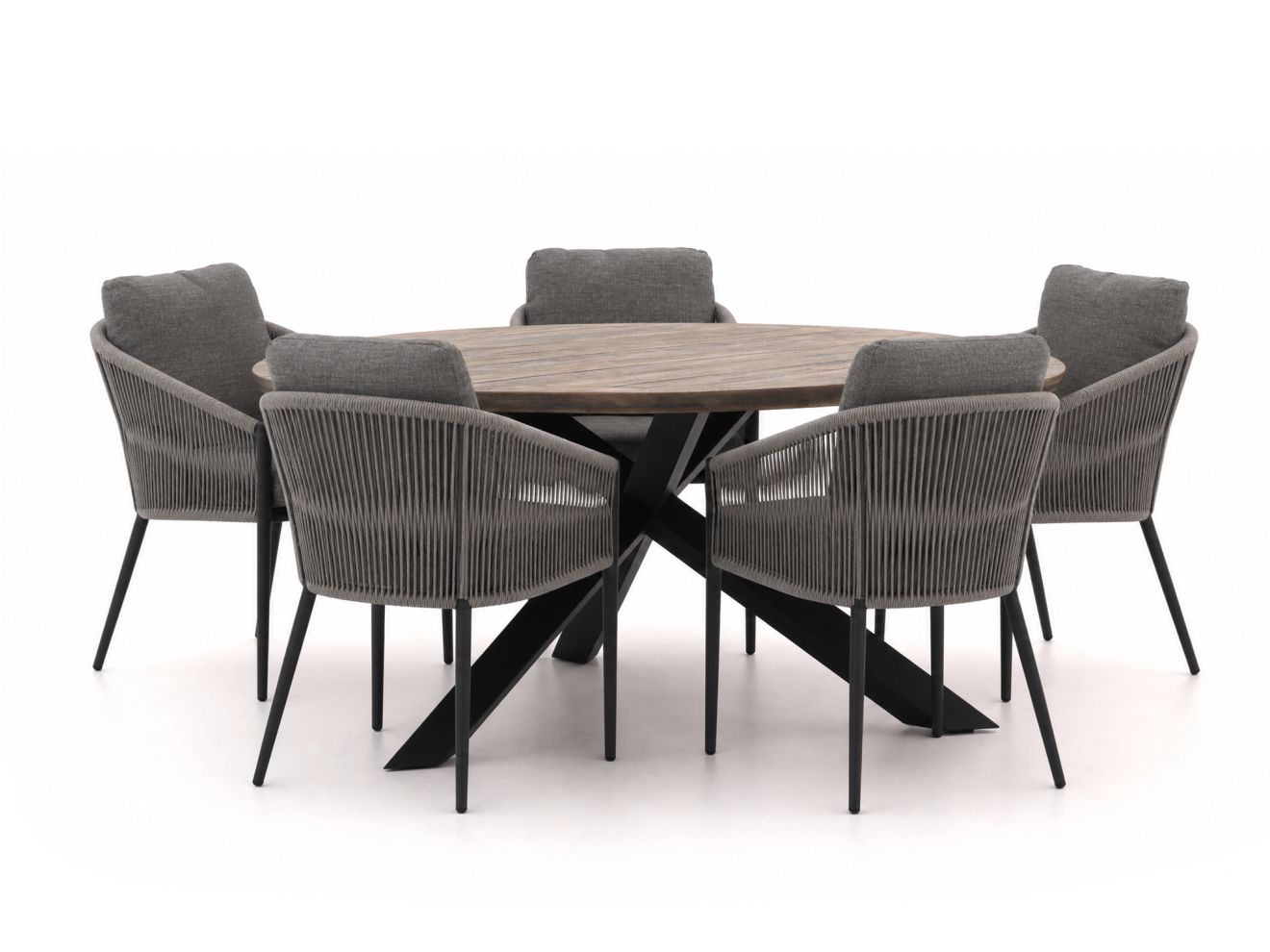 + 15 % Kassenrabatt | Bellagio Mineo/ROUGH-Y ø 150 cm Gartenmöbel-Set 6-teilig