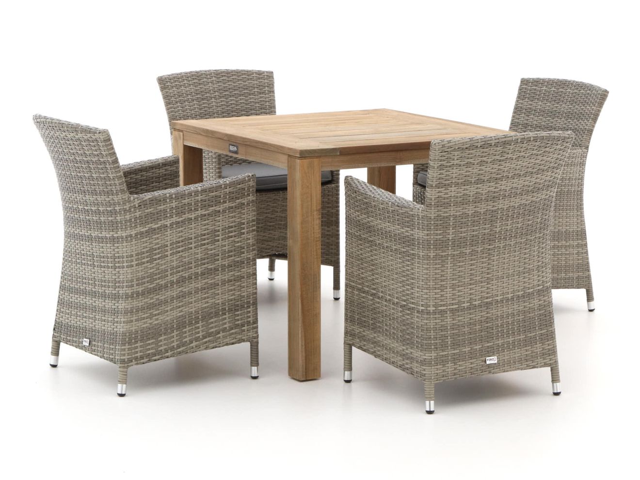 + 15 % Kassenrabatt | Forza Barga/ROUGH-S 90 cm Gartenmöbel-Set 5-teilig