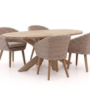 + 10 % Kassenrabatt | Intenso Tropea/ROUGH-Y Ellips 200 cm Gartenmöbel-Set 5-teilig