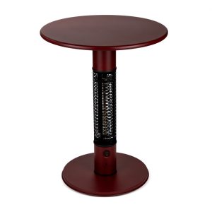 + 15 % Kassenrabatt | Monti HeatLine Pulse Gartentisch mit Heizstrahler 1500 W ø 60 cm (h: 75 cm)