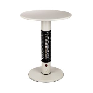 + 15 % Kassenrabatt | Monti HeatLine Pulse Gartentisch mit Heizstrahler 1500 W ø 60 cm (h: 75 cm)