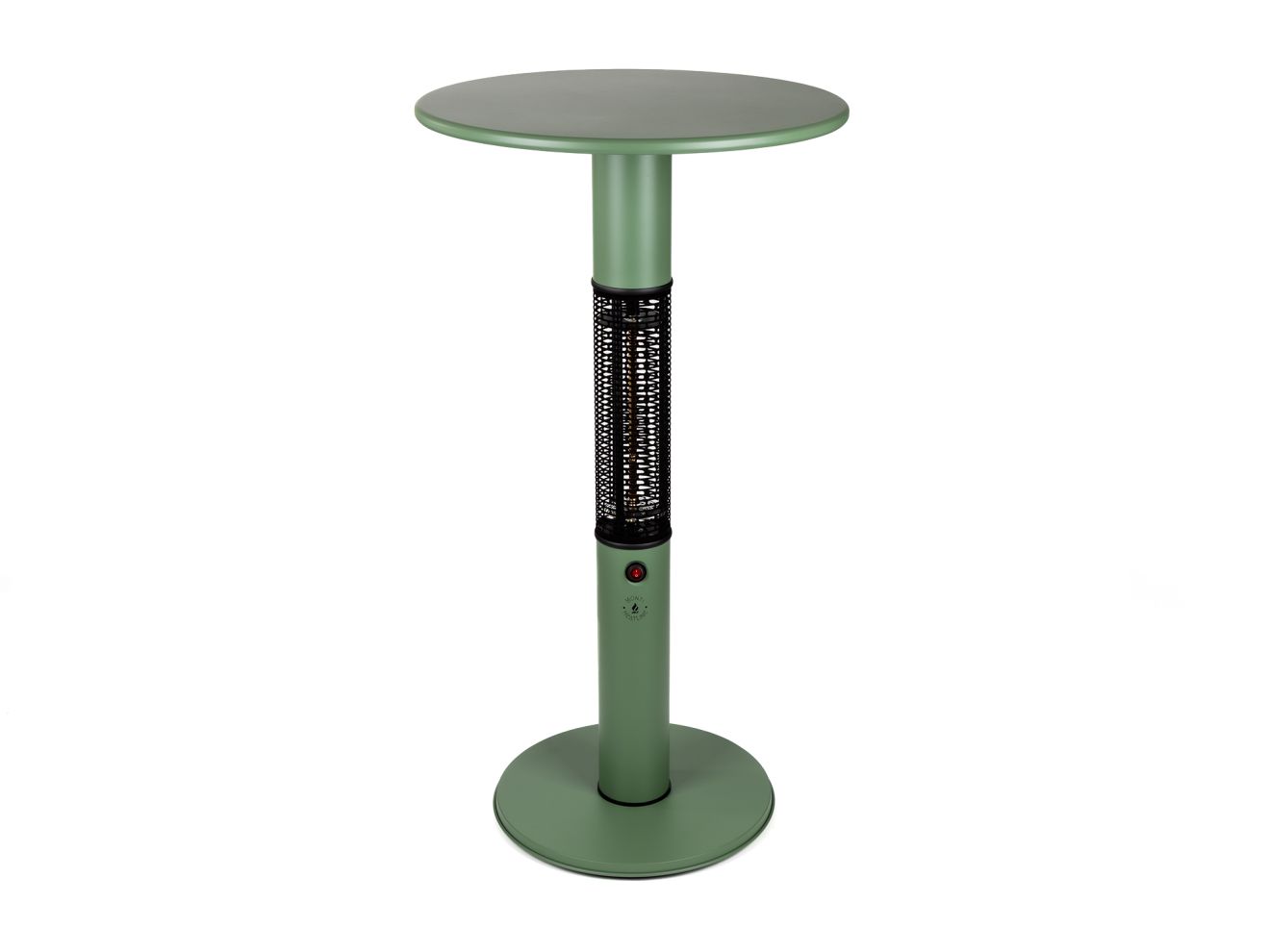 + 15 % Kassenrabatt | Monti HeatLine Vibe Bartisch mit Heizstrahler 1500 W ø 60 cm (h: 110 cm)