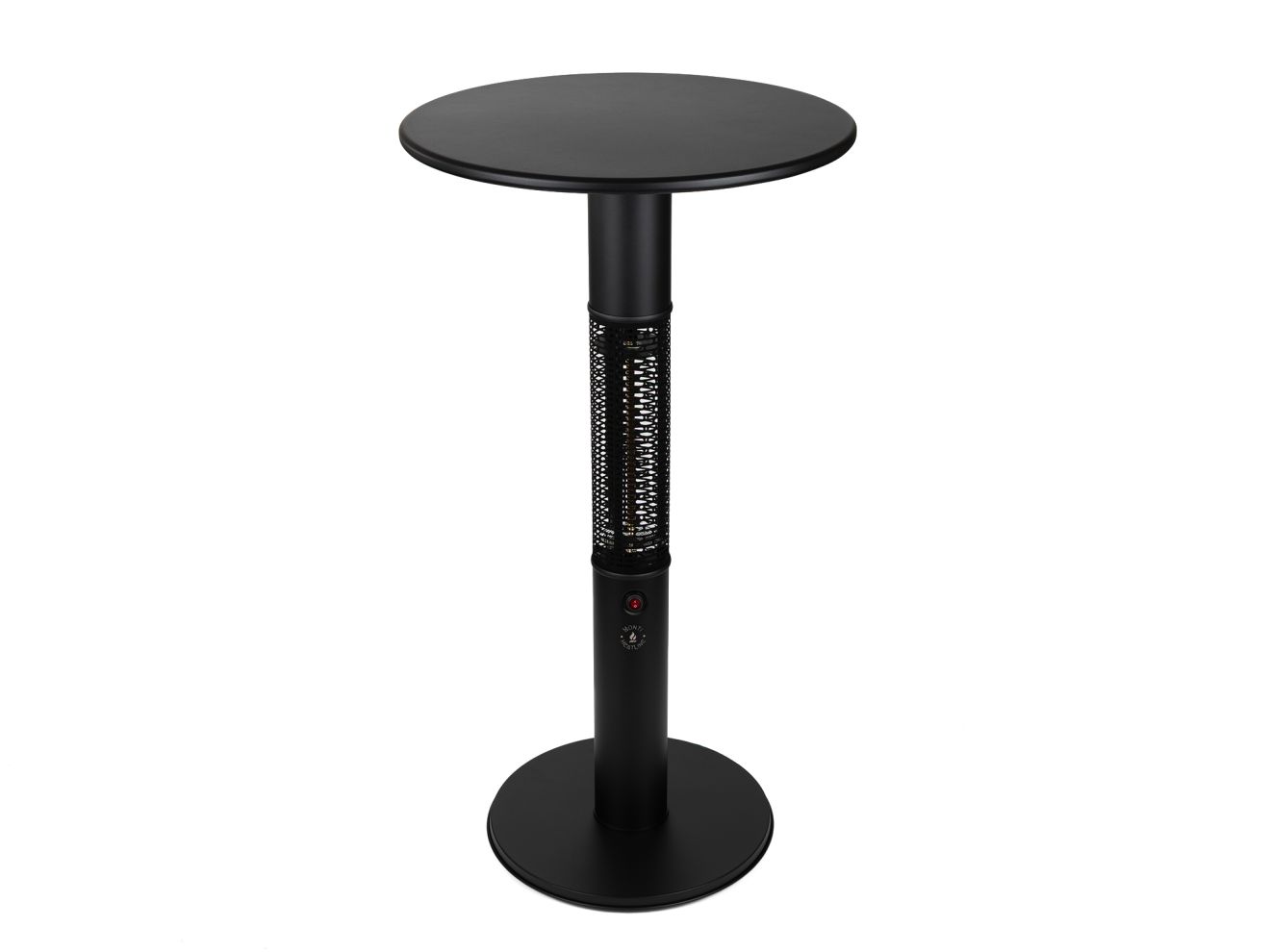 + 15 % Kassenrabatt | Monti HeatLine Vibe Bartisch mit Heizstrahler 1500 W ø 60 cm (h: 110 cm)