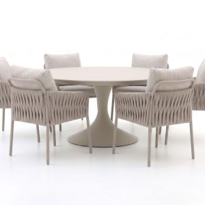 + 15 % Kassenrabatt | SUNS Fiave/Nova ø 170 cm Gartenmöbel-Set 7-teilig