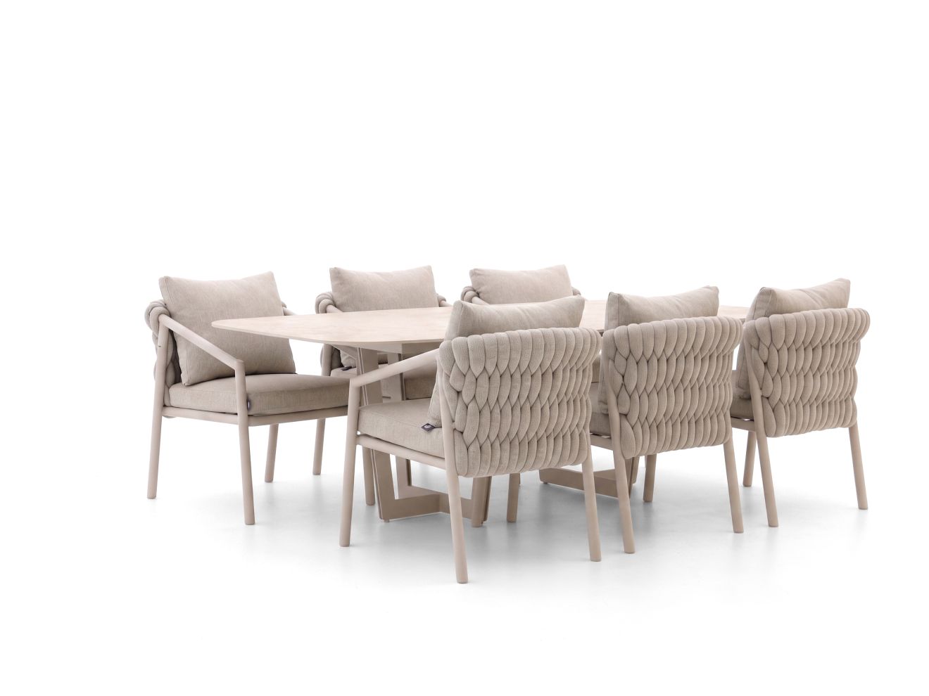 + 10 % Kassenrabatt | SUNS Sato/Palermo 240 cm Gartenmöbel-Set 7-teilig