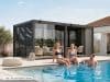 Premium Pergola ZENO 545 x 293 cm aus Stahl | Anthrazit RAL 7016 | Lamellendach