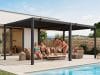 Premium Pergola ZENO 623 x 293 cm aus Stahl | Anthrazit RAL 7016 | Lamellendach