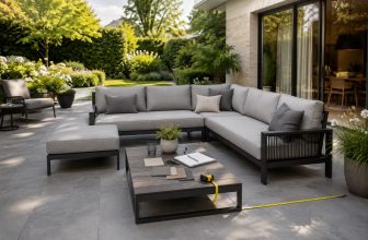 Lounge-Set Gartenmöbel (KI, Symbolbild)