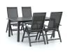 + 10 % Kassenrabatt | Bellagio Avenza/Fidenza 160 cm Gartenmöbel-Set 5-teilig verstellbar