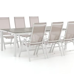 + 10 % Kassenrabatt | Bellagio Avenza/Fidenza 220 cm Gartenmöbel-Set 7-teilig verstellbar
