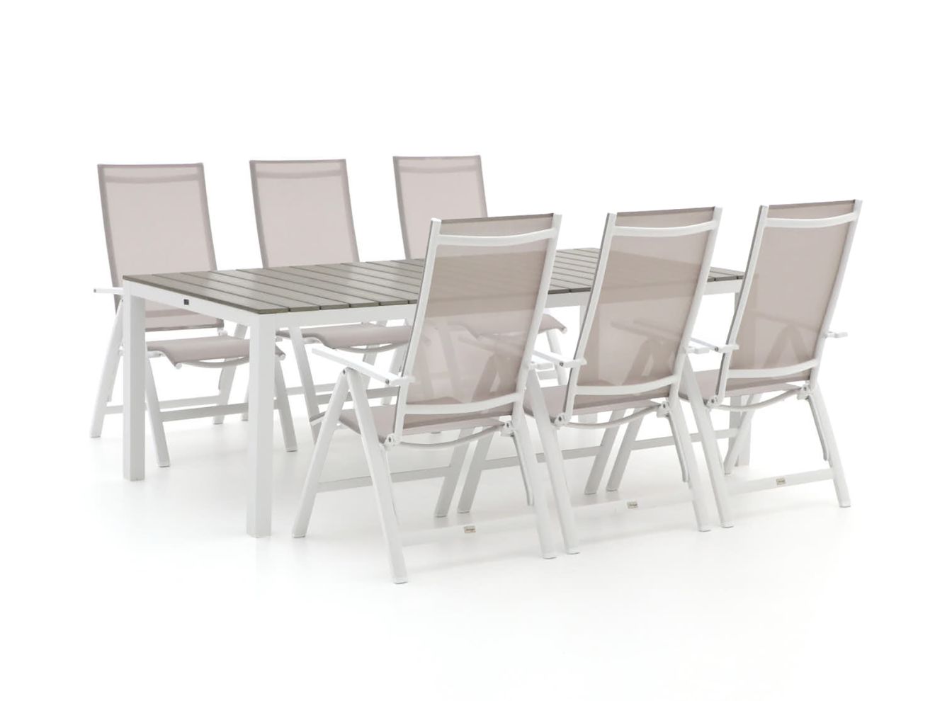 + 10 % Kassenrabatt | Bellagio Avenza/Fidenza 220 cm Gartenmöbel-Set 7-teilig verstellbar