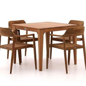 + 10 % Kassenrabatt | Bellagio Balba/Bruca 90 cm Gartenmöbel-Set 5-teilig stapelbar