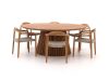 + 10 % Kassenrabatt | Bellagio Berbaro/Santa Severina ø 180 cm Gartenmöbel-Set 7-Teilig Stapelbar