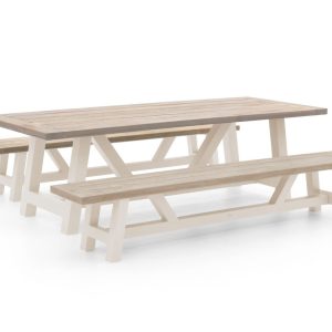 + 10 % Kassenrabatt | Bellagio Bresimo 260 cm Picknick Sitzgruppe 3-teilig