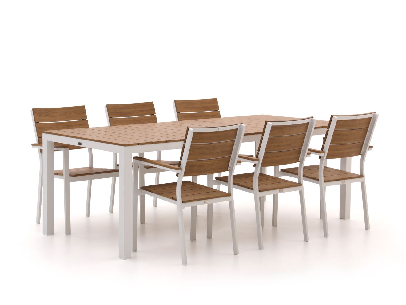 + 10 % Kassenrabatt | Bellagio Fidenza 220 cm Gartenmöbel-Set 7-Teilig Stapelbar