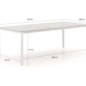 + 10 % Kassenrabatt | Bellagio Isolo Gartentisch 220x100x76 cm