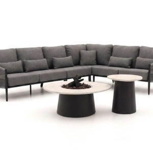 + 10 % Kassenrabatt | Bellagio Mineo/Cosidune Ecklounge-Set mit Feuertischen 6-teilig