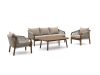 + 10 % Kassenrabatt | Bellagio Perzano Sessel-Sofa Lounge-Set 4-teilig