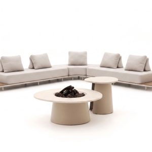 + 10 % Kassenrabatt | Bellagio San Lupo/Cosidune hoek loungeset met vuurtafels 5-delig