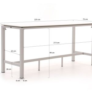 + 10 % Kassenrabatt | Bellagio Trecenta Bartisch 225x75x105cm