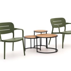 + 10 % Kassenrabatt | Forza Pazzia/Mosi Lounge Balkonmӧbel-Set 5-teilig
