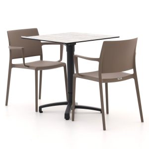 + 10 % Kassenrabatt | Forza Sile/Canzo 70 cm Gartenmöbel-Set 3-teilig verstelbar
