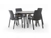 + 10 % Kassenrabatt | Hartman Flow/Sophie Studio ø 128 cm Gartenmöbel-Set 5-teilig