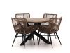 + 10 % Kassenrabatt | Intenso Asti/Rough-Y Ø 120 cm Gartenmöbel-Set 5-teilig
