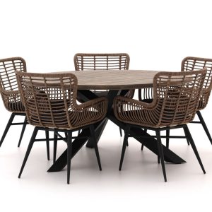 + 10 % Kassenrabatt | Intenso Asti/Rough-Y Ø 150 cm Gartenmöbel-Set 6-teilig
